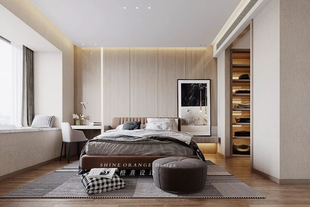 《橙熹设计》90 后业主的通透婚房,自然光与空间的完美融合-40