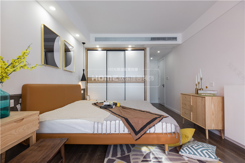 都会路苑北欧风空间,原木与素水泥的层次美学-58