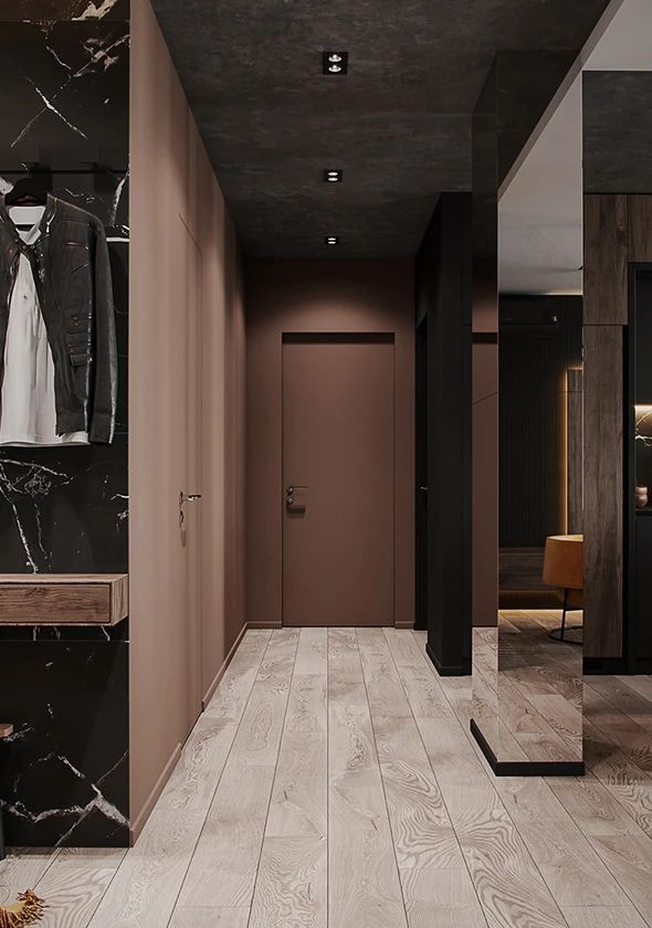 89㎡原木黑家居丨Alexander Bocharov-46