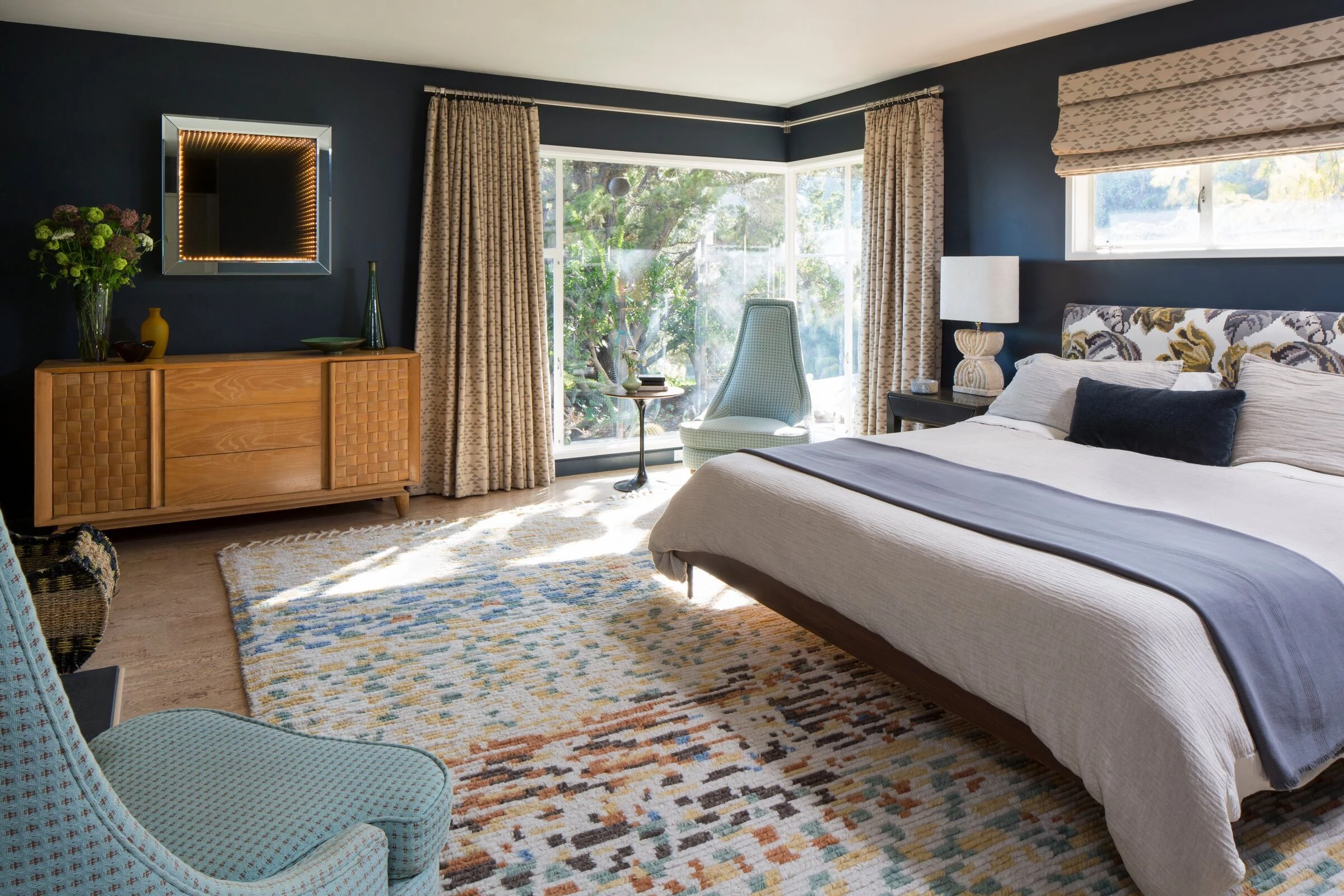 洛杉矶 50 年代乡村风格住宅的现代改造-29