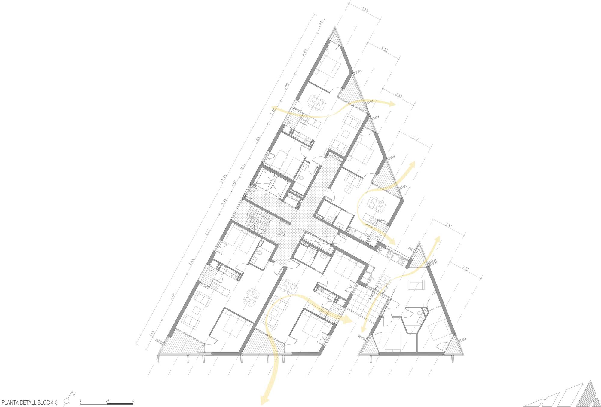 72 套社会住房单元丨西班牙巴塞罗那-36