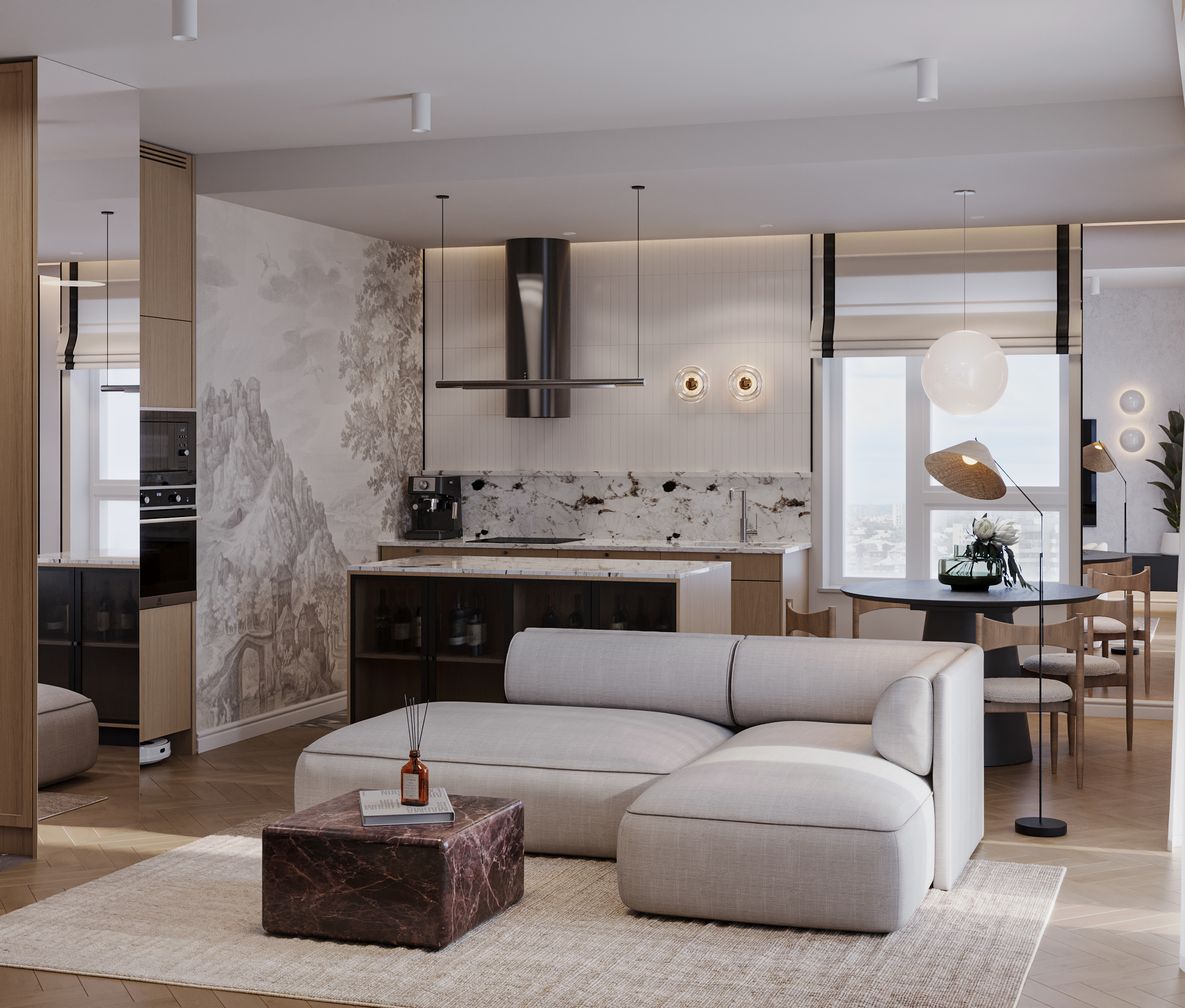 3D Visualization - Korso - 93 m2-5