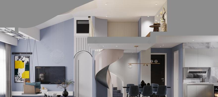 现代都市简约风理想家设计-16