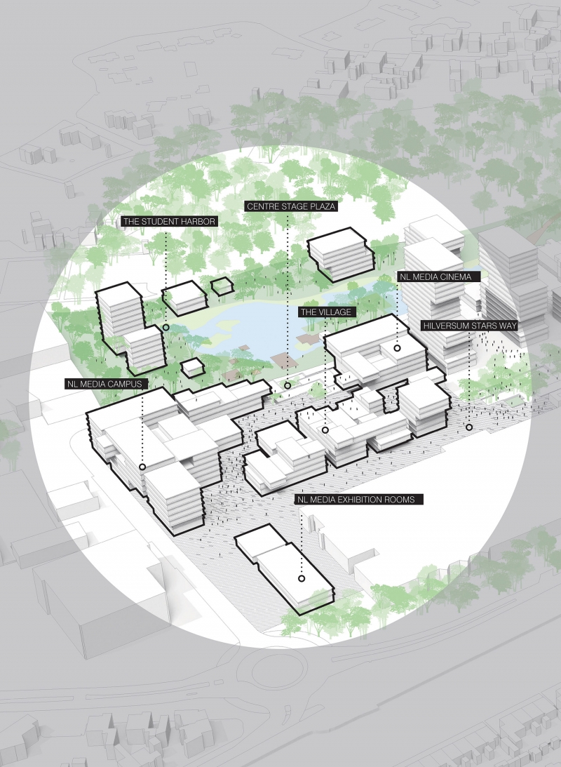 希尔弗瑟姆媒体园区 2030,荷兰,UNStudio-29