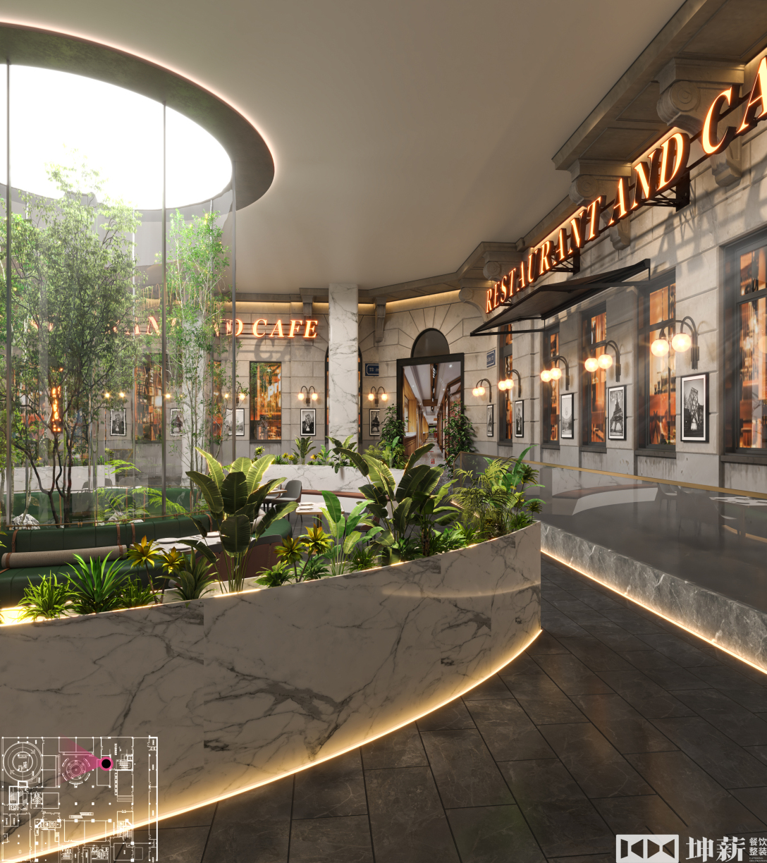 清华大厦美食城丨中国北京丨坤薪整装-34