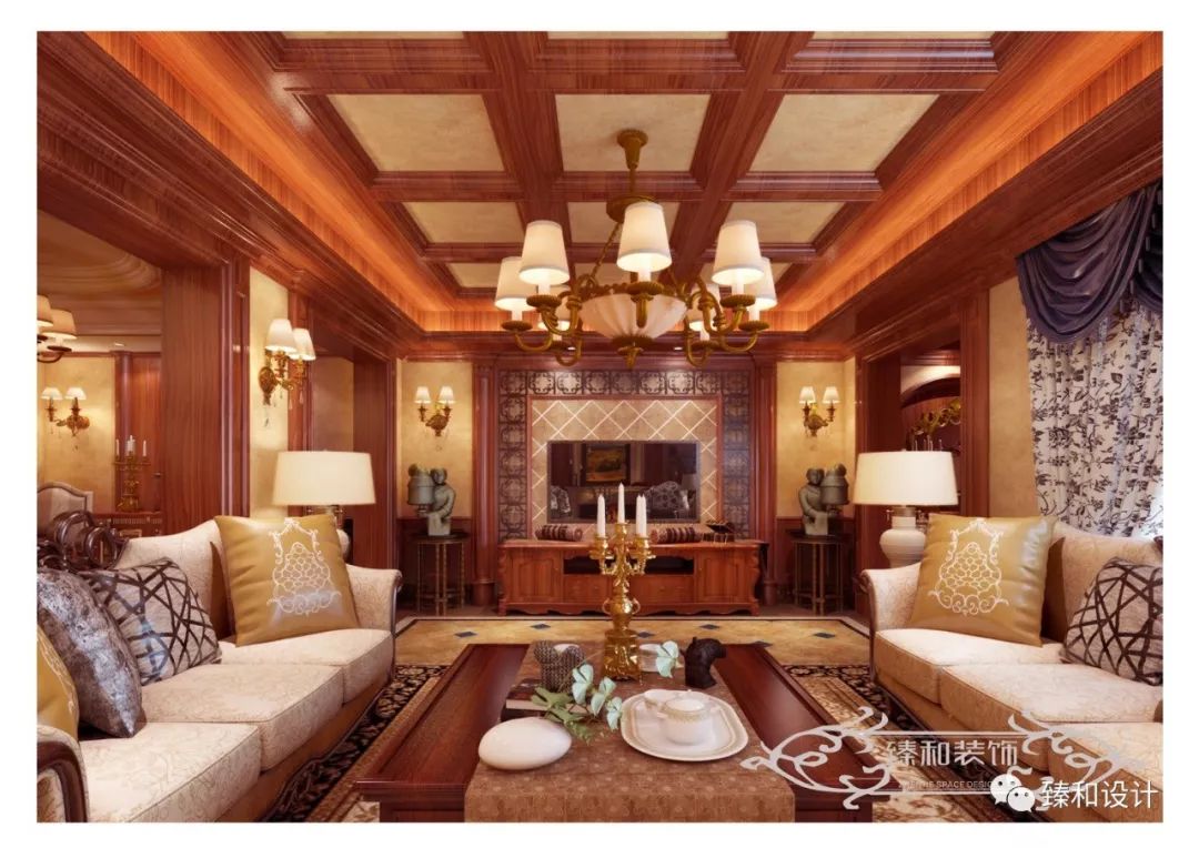 舟山邦泰城美式风排屋设计 优雅古典空间-26