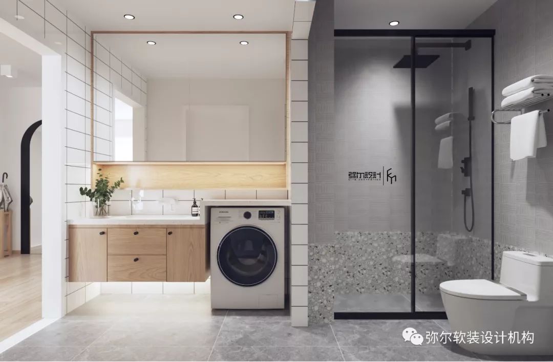 80m²精装房软装设计-28