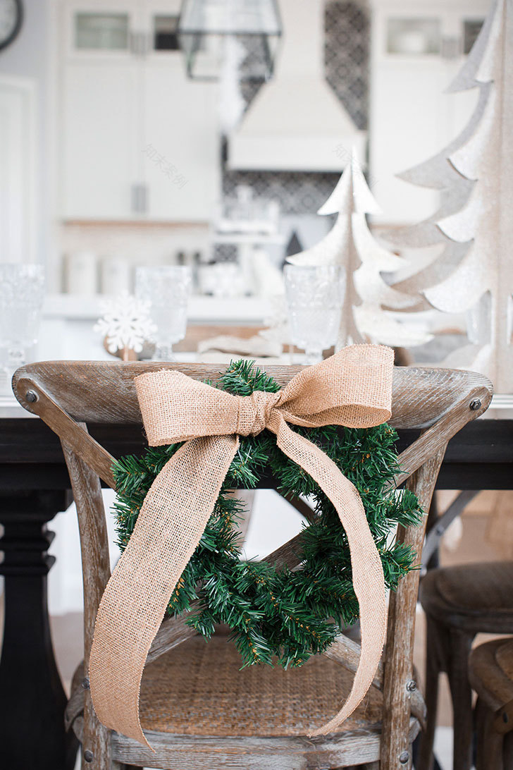 德州自然风白色圣诞家居设计-10