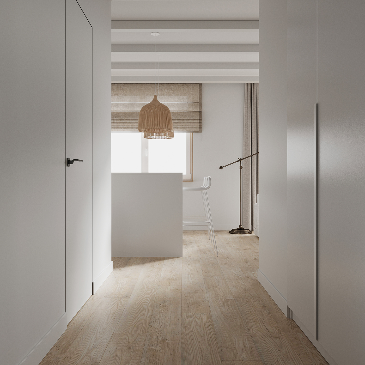 白色系简约风小空间设计                     -5