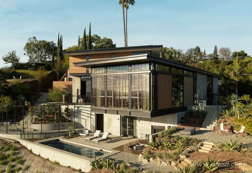 洛杉矶山巅的中世纪城堡与现代生活交融-3