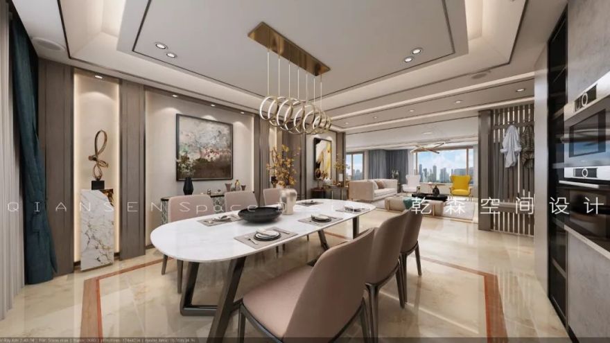 都市中性美学,打造轻奢现代居住空间-35