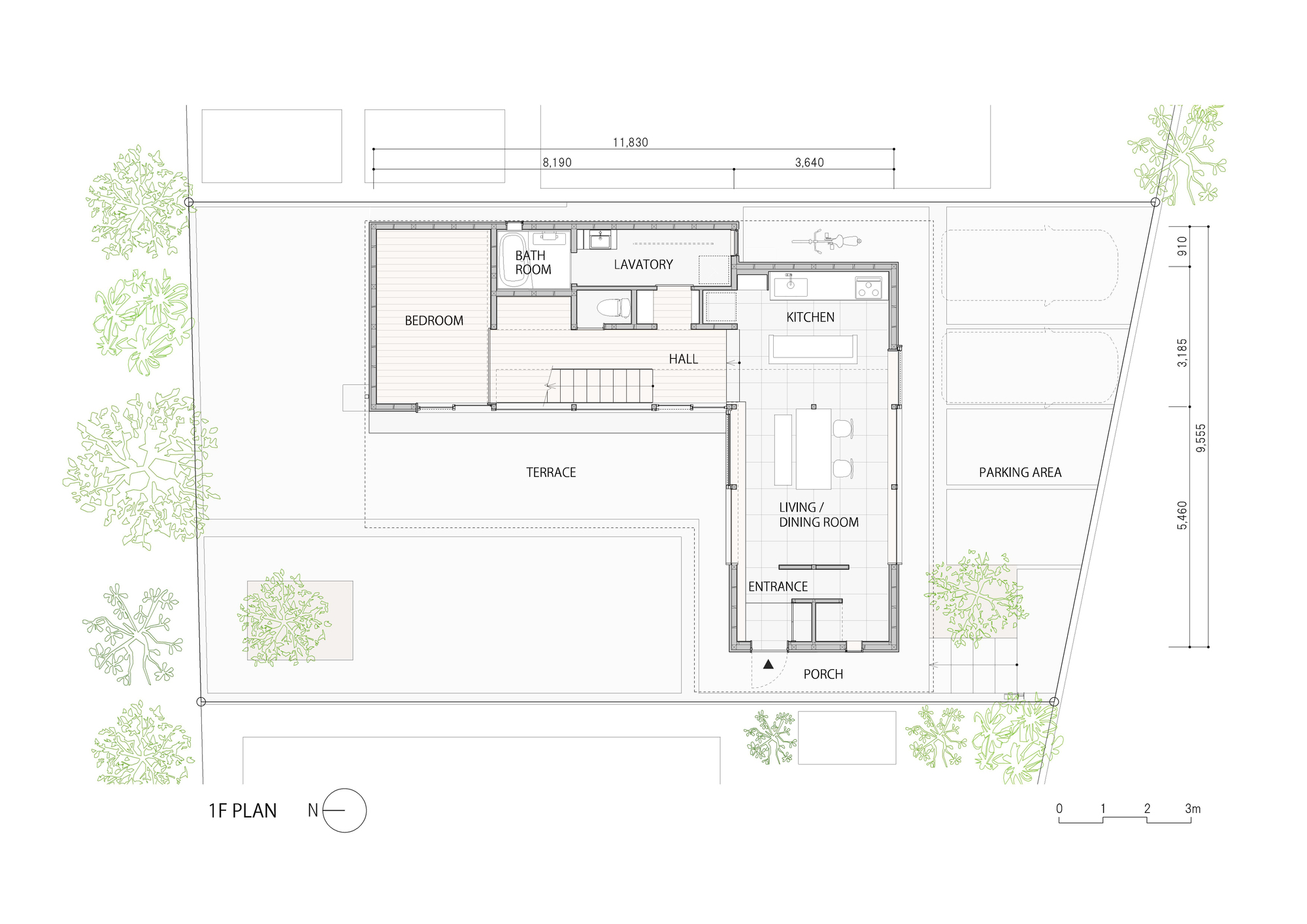 折叠屋顶住宅丨日本静冈丨ISHIZAKI ARCHITECTS-16