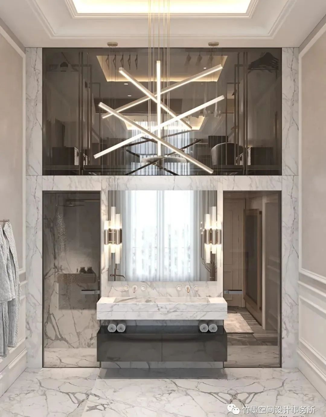 法式轻奢之美·竹墨空间设计事务所 200㎡艺术住宅-32