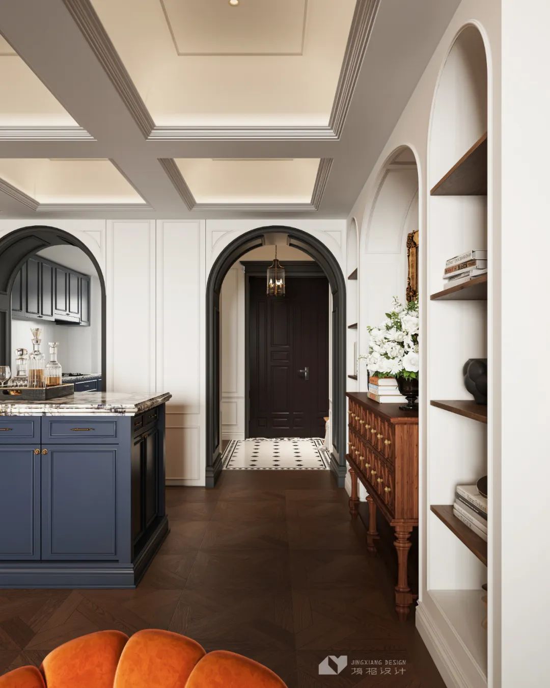 深圳金地翠堤湾法式复古住宅设计丨中国深圳丨深圳境相设计-8