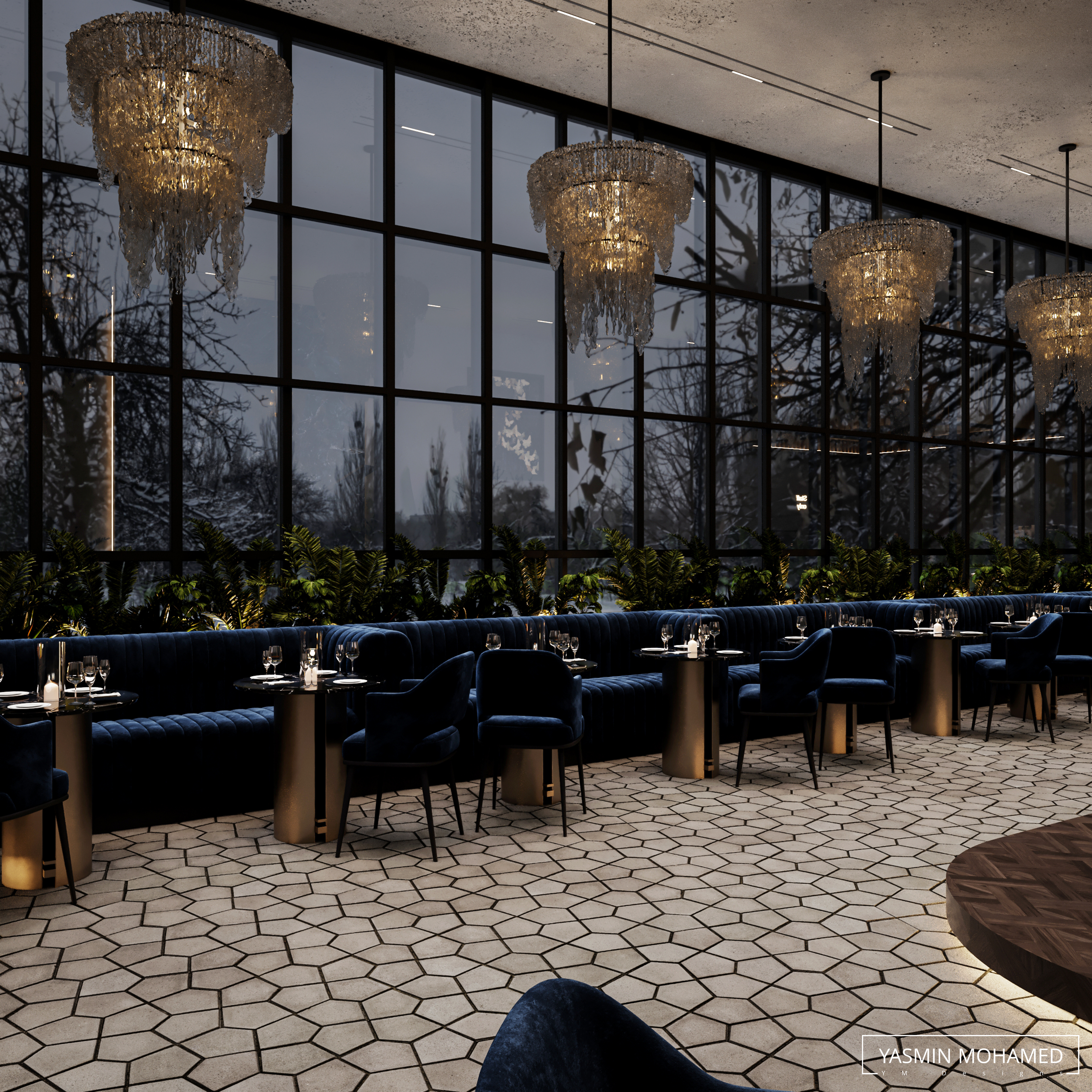 Lu·ury Restaurant Design（豪华餐厅设计）丨yasmin mohamed-10