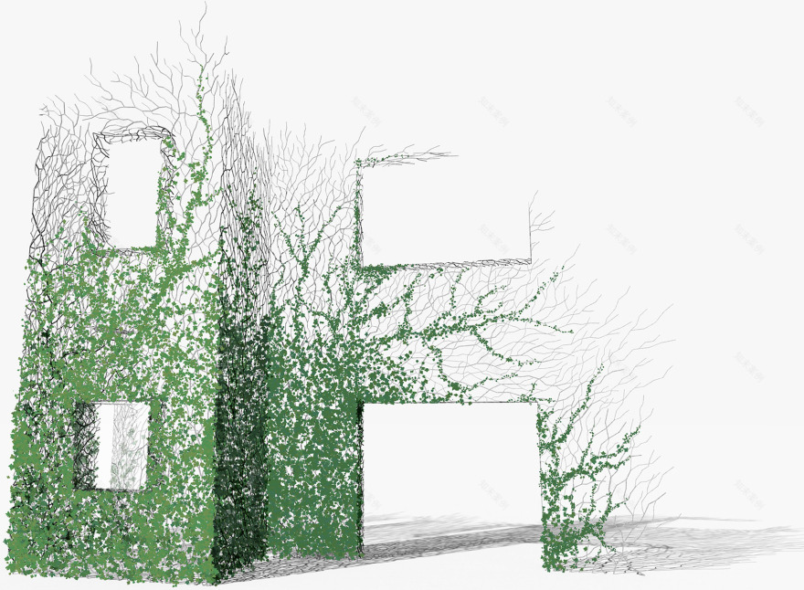 艺术创作《封存》、《爬山虎的家》,湖南 / V studio-47