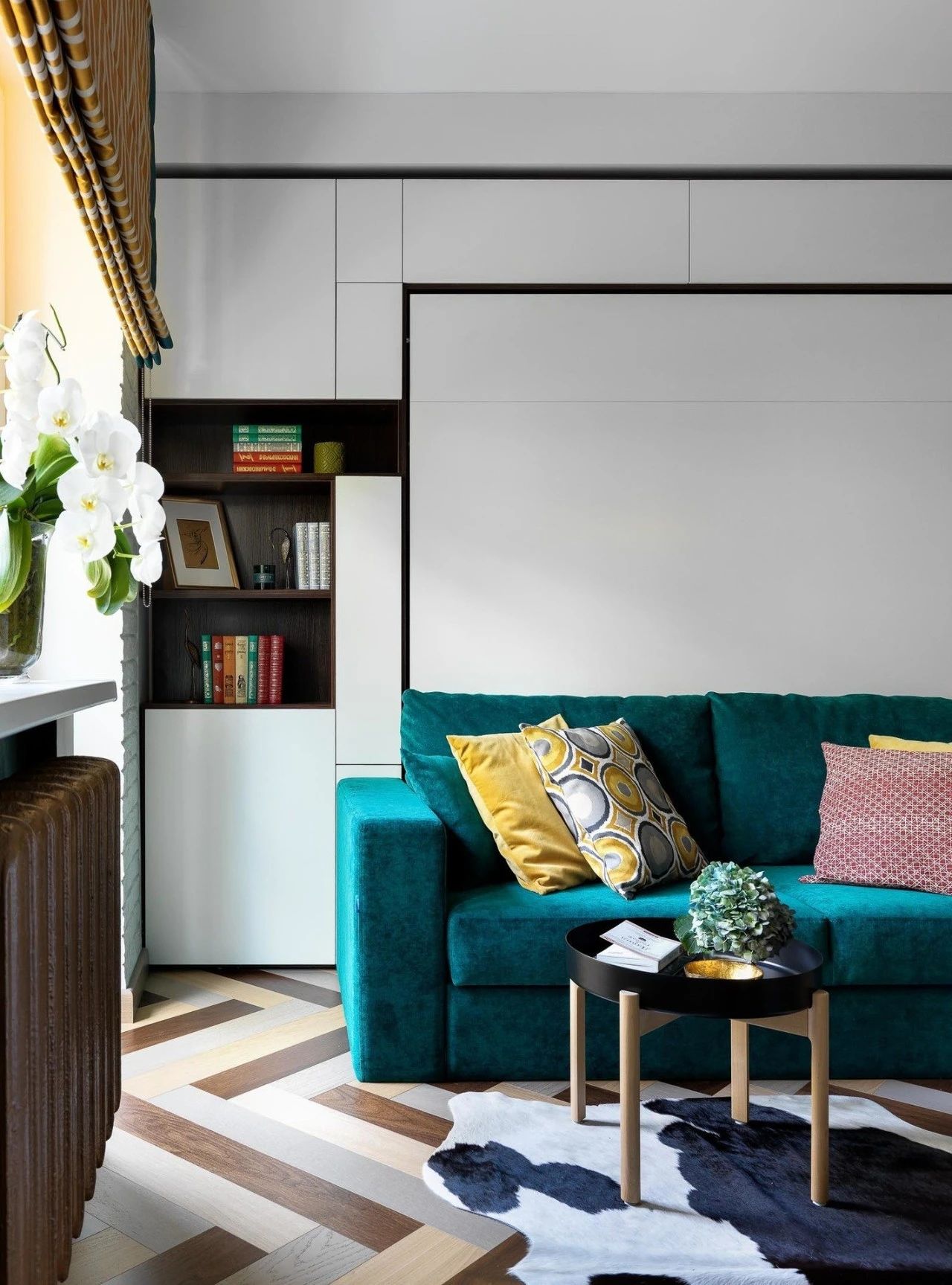 祖母绿,黄铜打造的传统雅致小宅空间-17