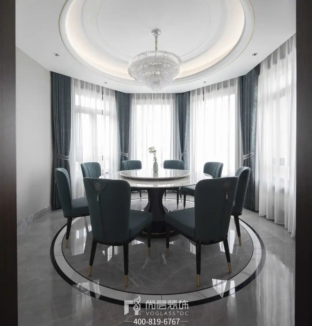 银湖花园×尚层别墅装饰｜杭州400㎡新中式别墅设计，由心生活-52