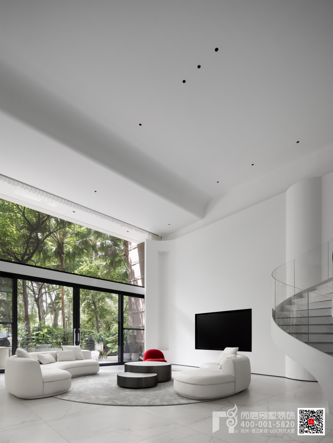 1030㎡现代简约·解构主义与留白美学的空间叙事-9