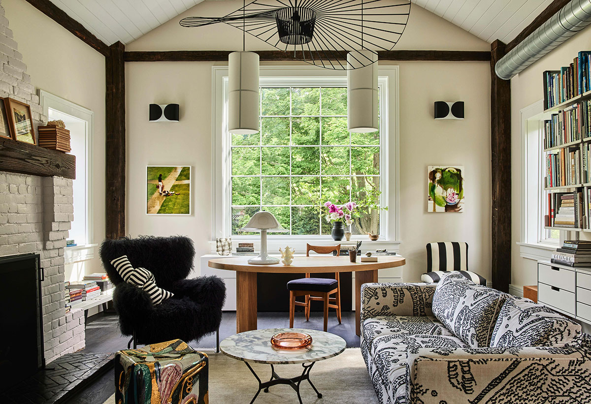 现代乡村风格设计师 Kristin Fine 的康涅狄格州度假小屋-1