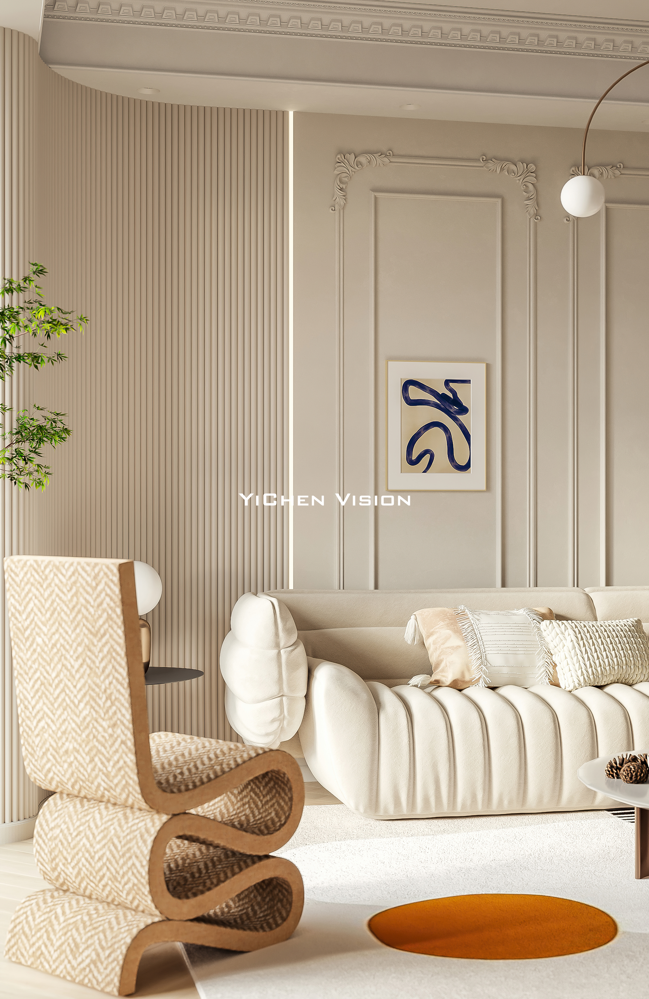 奶色法式家装丨屹尘视觉设计-5