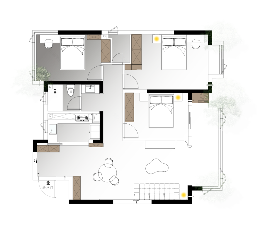 风入松 · 安徽合肥 136㎡法式优雅宅丨中国合肥丨深零设计-59