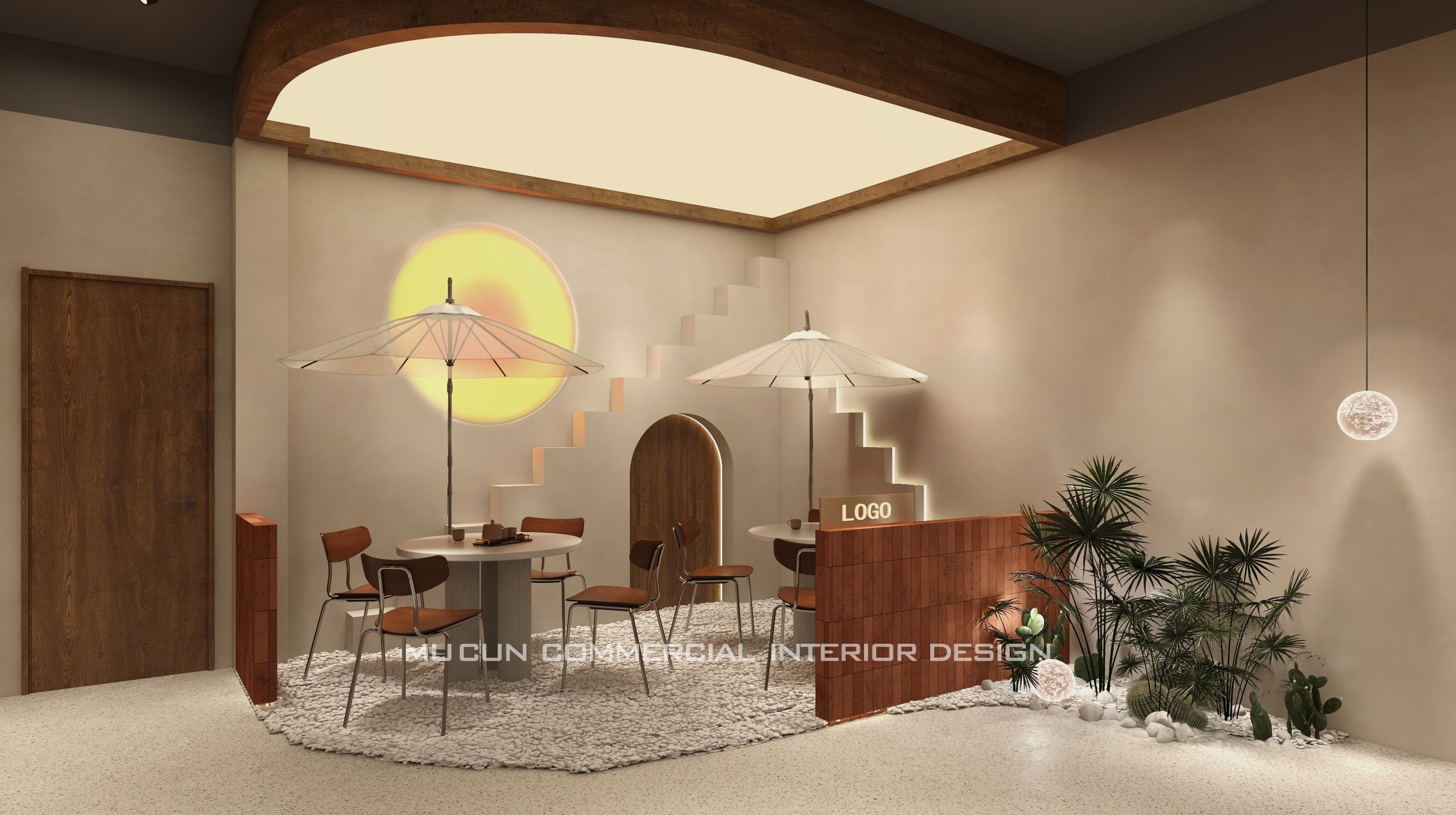 网红风轻食餐厅设计-2