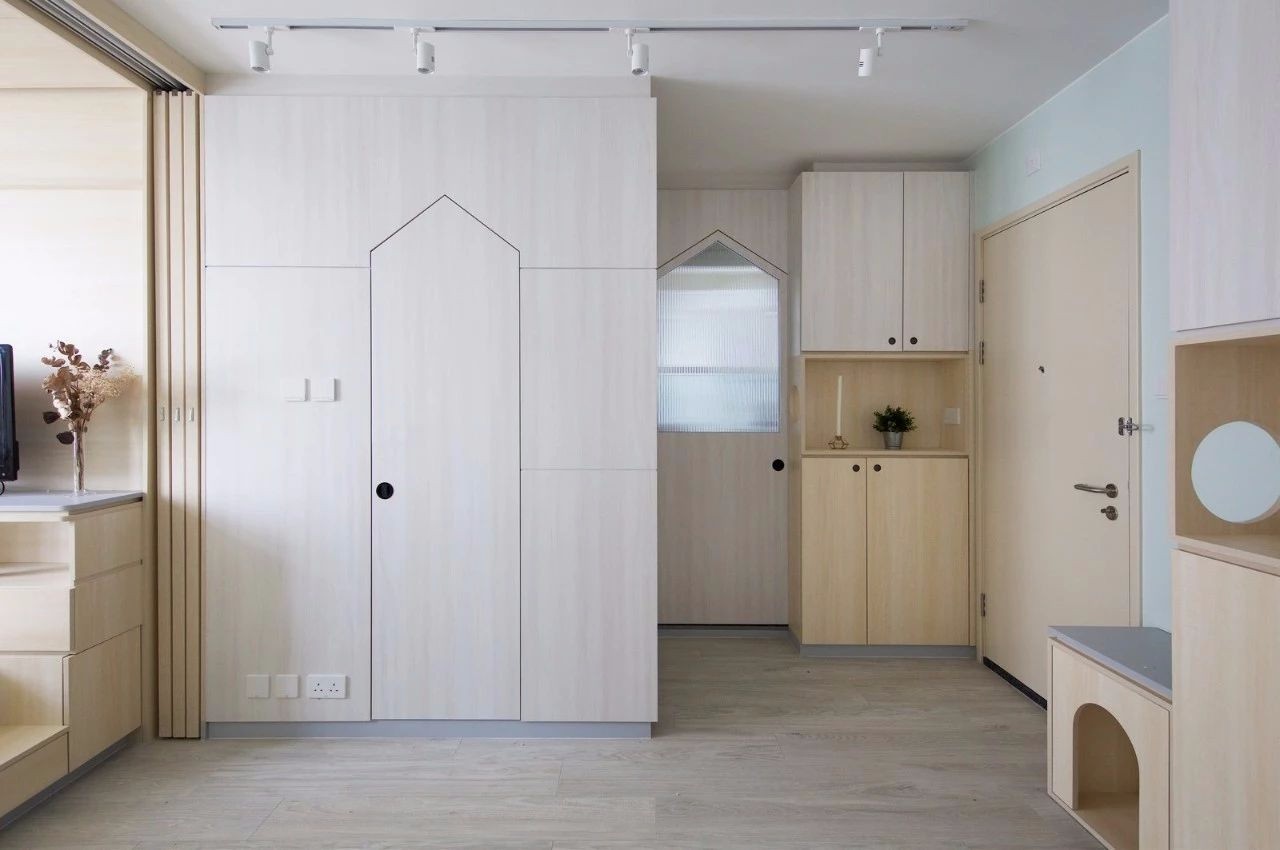 香港 42 平米公寓 | 人与宠物和谐共处的空间设计-3