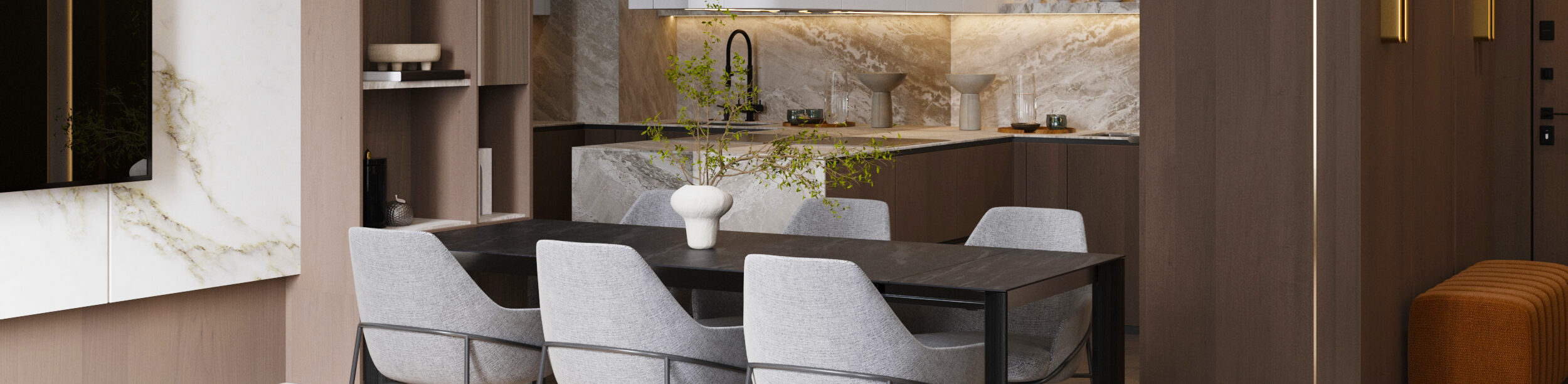 ЖК Вест Гарден 96м²公寓装修项目丨бюро ARXY-0