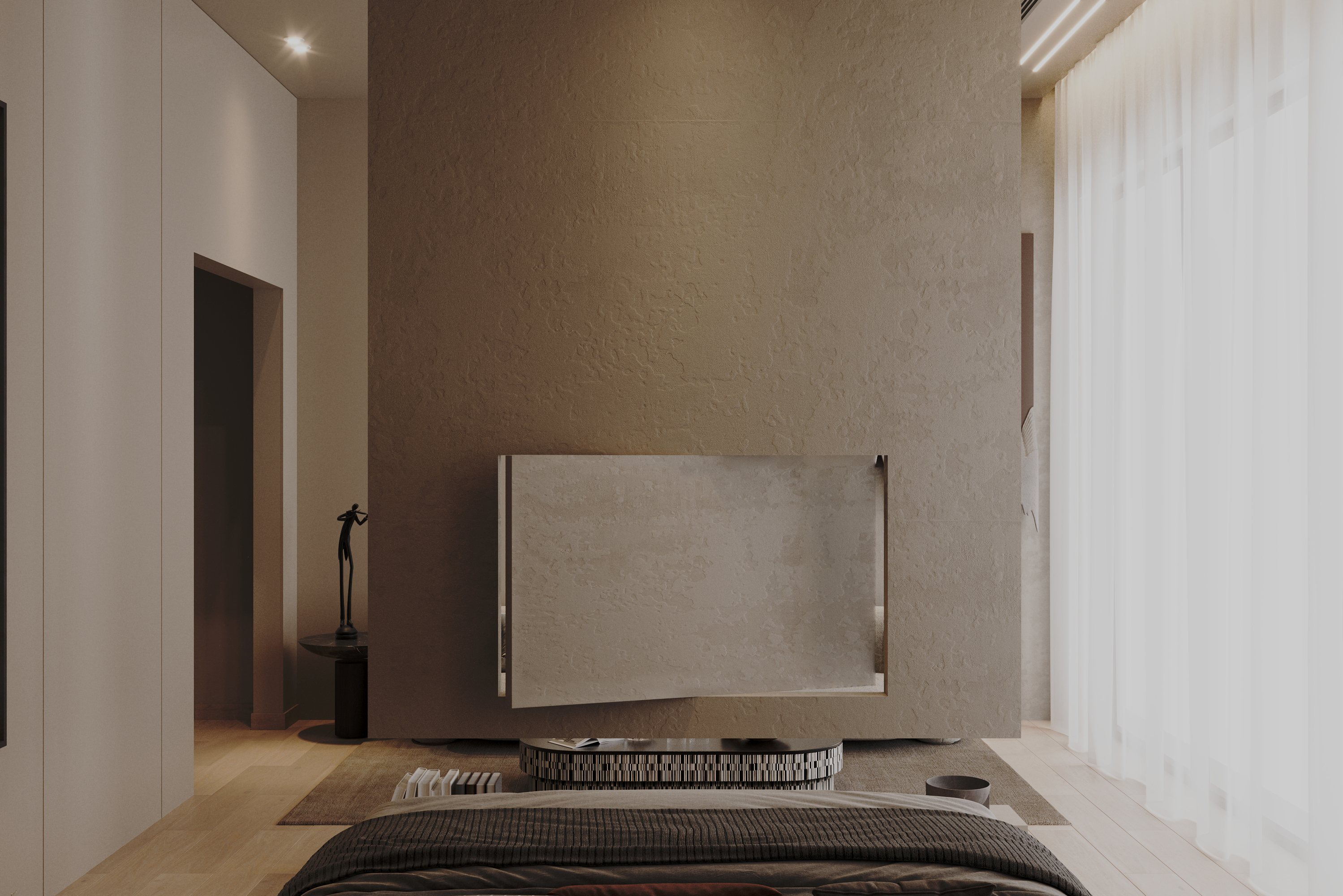 Minimal earth bedroom-5