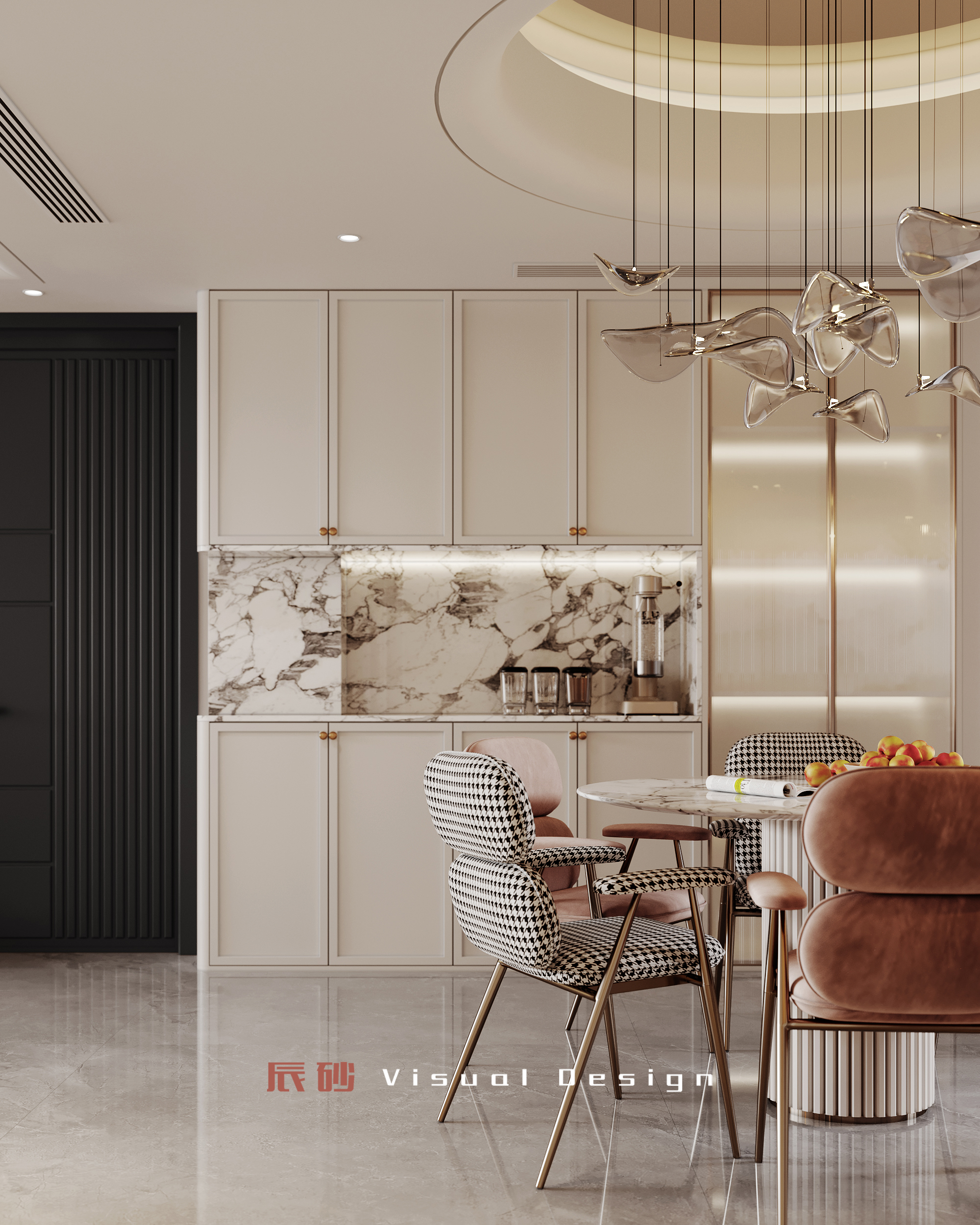 法式轻奢住宅设计丨辰砂设计-9