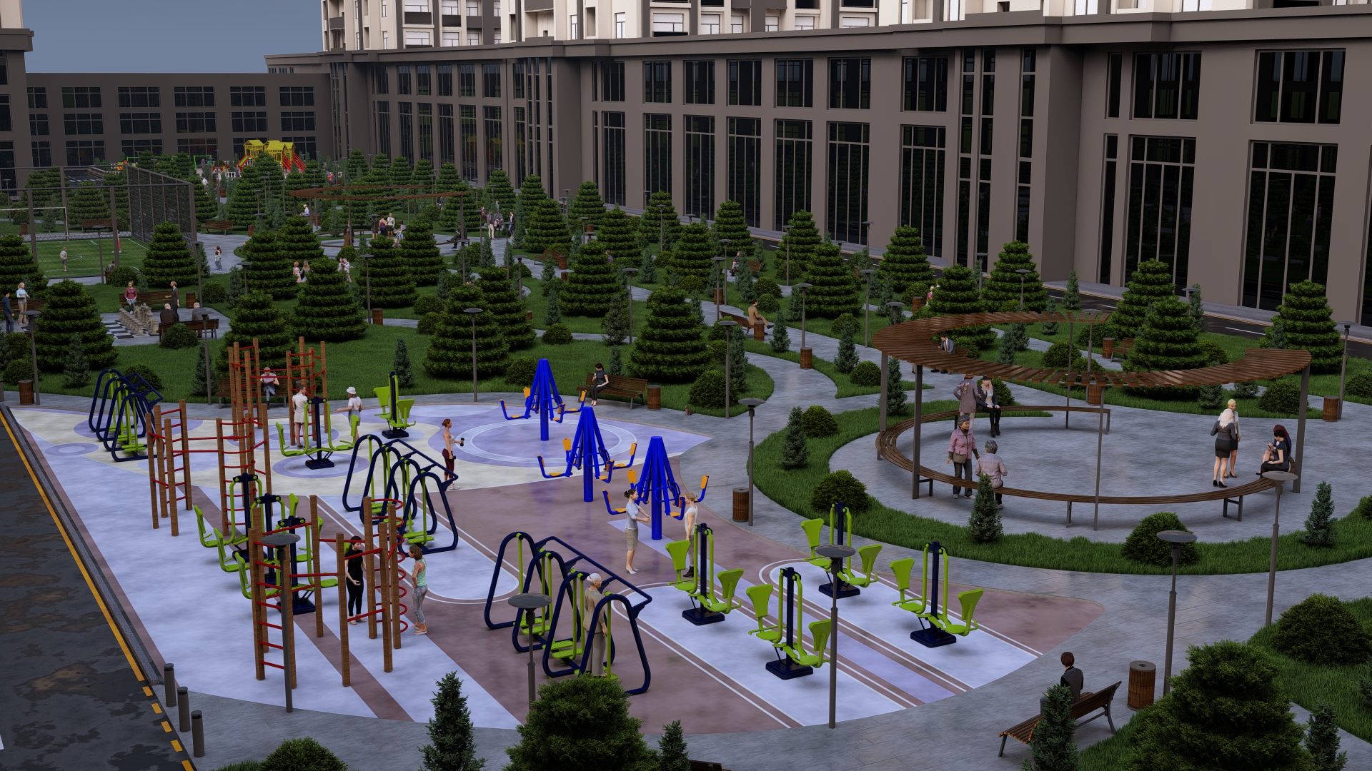 小区景观丨阿塞拜疆-10