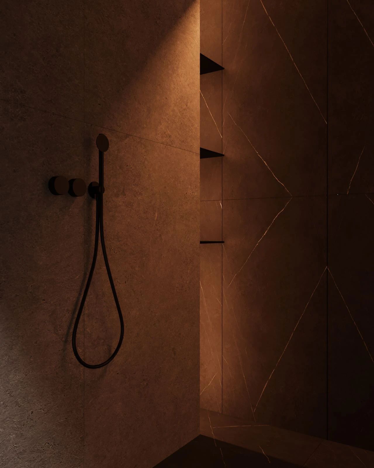 97㎡黑色调公寓设计-40