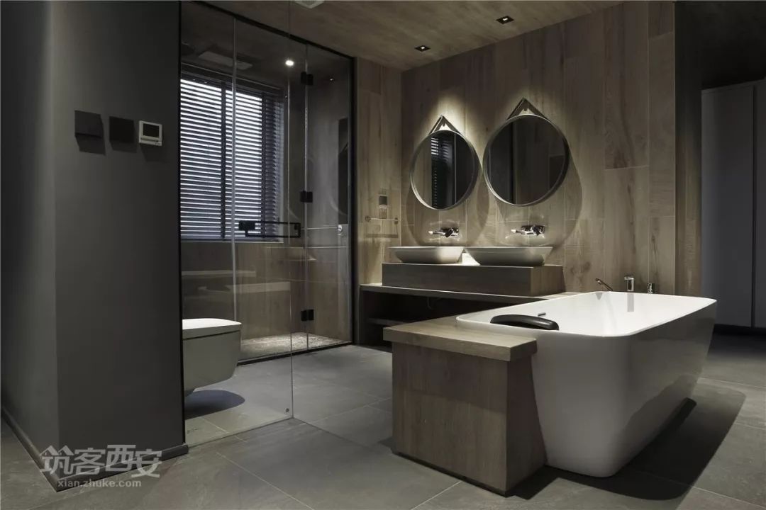 曲江新区现代简约家居,冯刚设计师打造温暖灰色空间-100