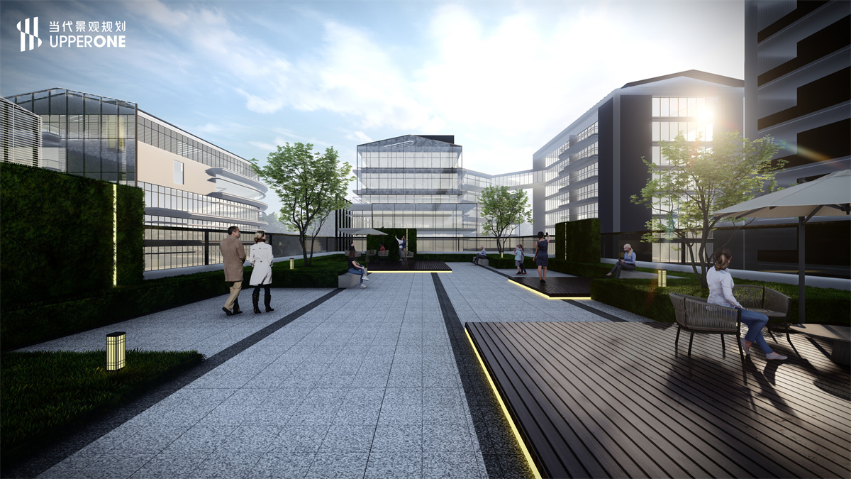 陕西中银投总部暨西部空间信息产业基地|当代景观规划-12