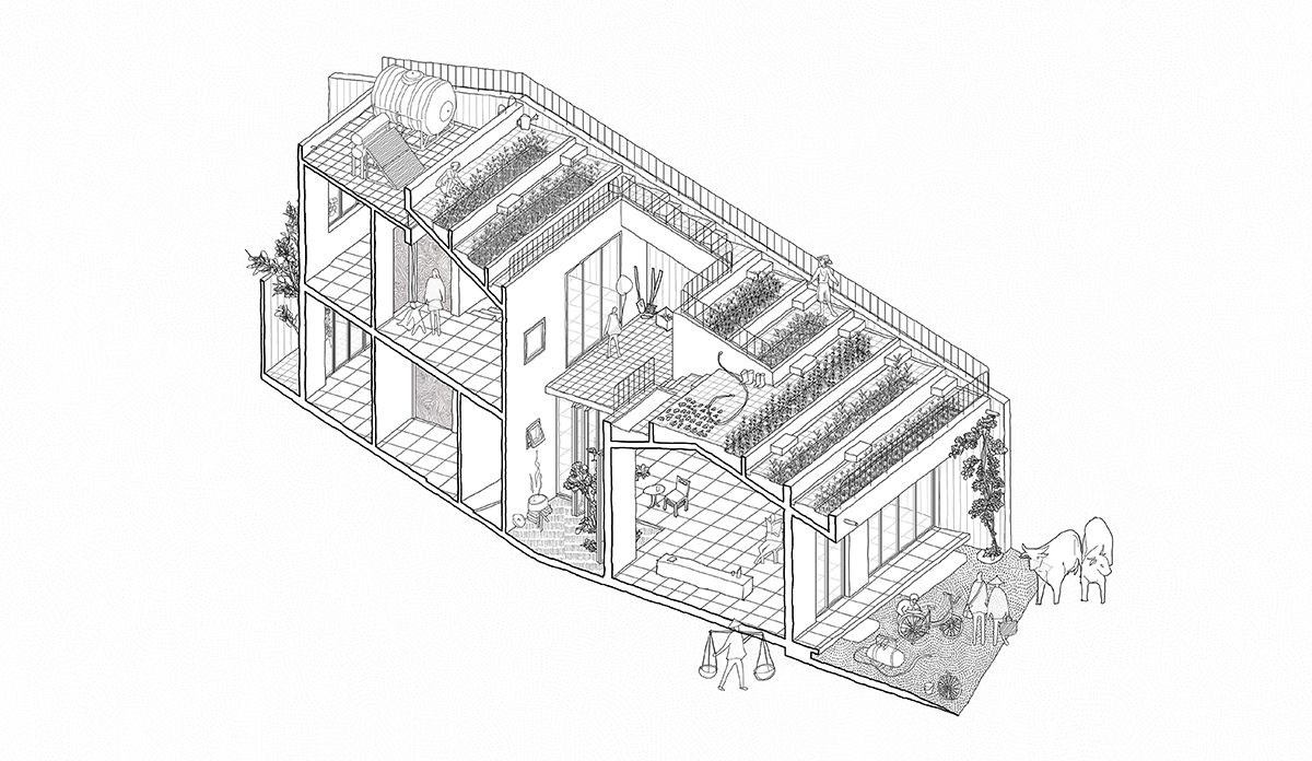 乡间别墅 | 越南 80 平米绿色家园-14