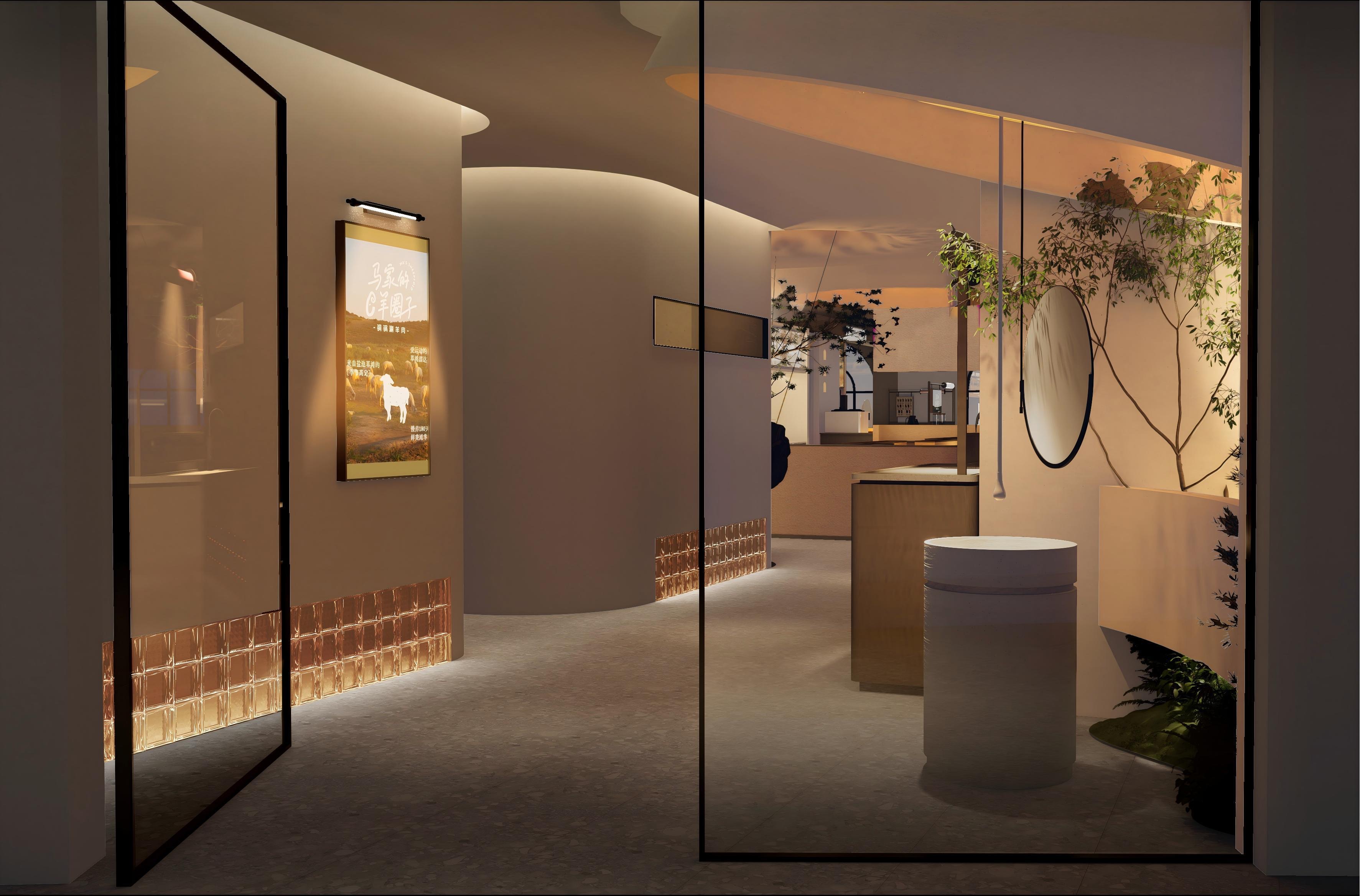 “大漠孤烟直,长河落日圆”主题火锅店-3