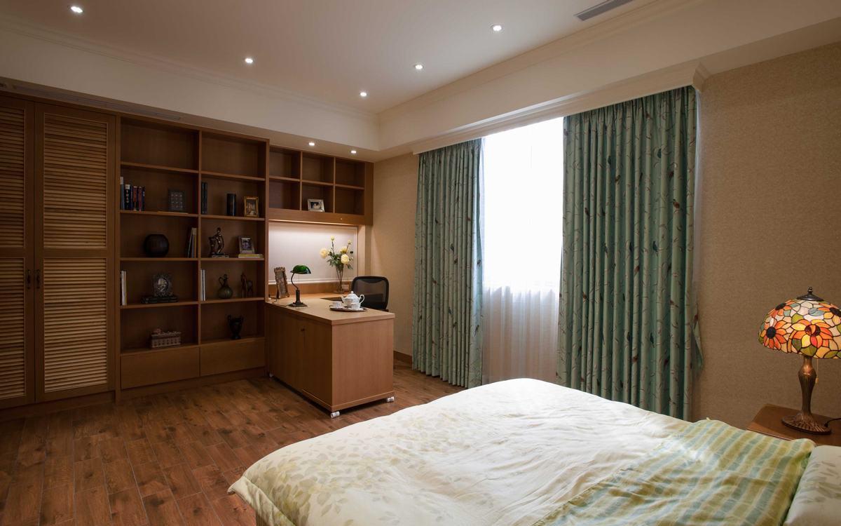 李干才打造乡村风情别墅 | 书香红砖壁炉,自然木头书柜-22