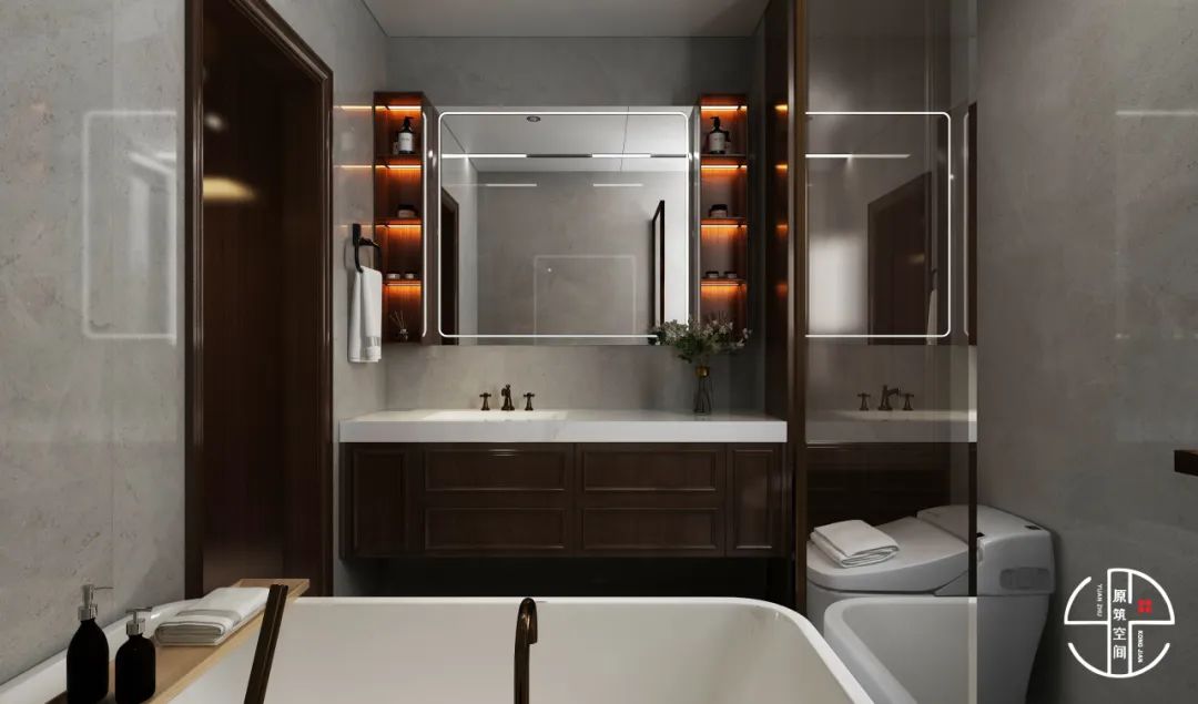 新中式风格 · 红星天铂晗园叠拼住宅设计丨原筑空间孙丽娜设计组-39