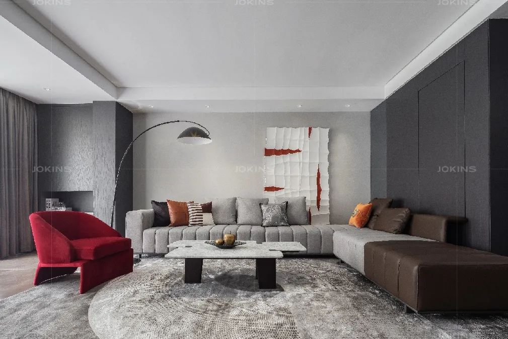 160平米高级灰现代家居设计丨中国郴州丨郴州乔金斯-14