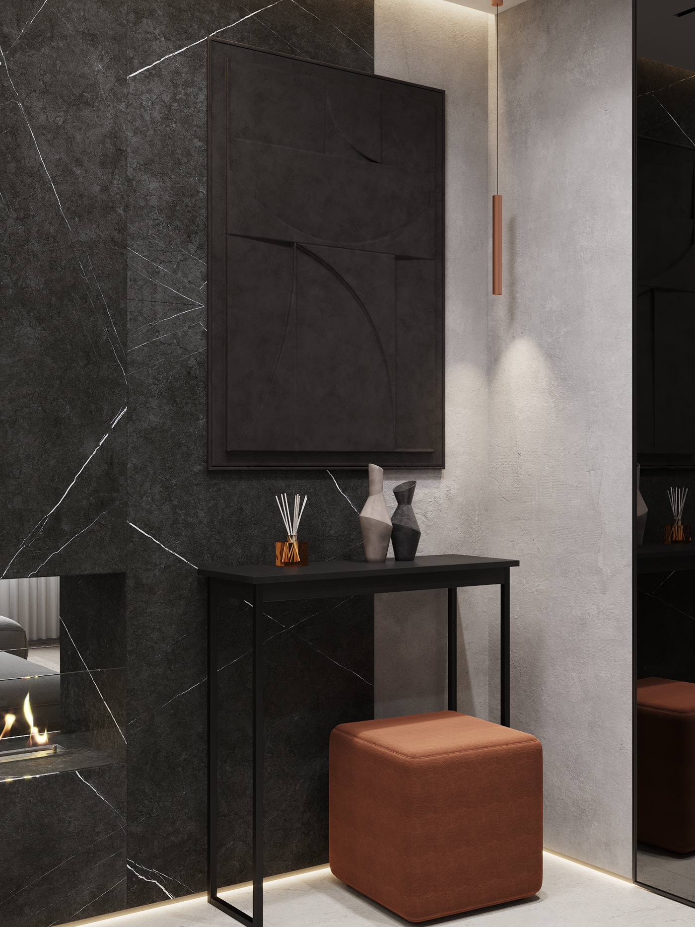 现代黑色调空间  神秘大气！-8