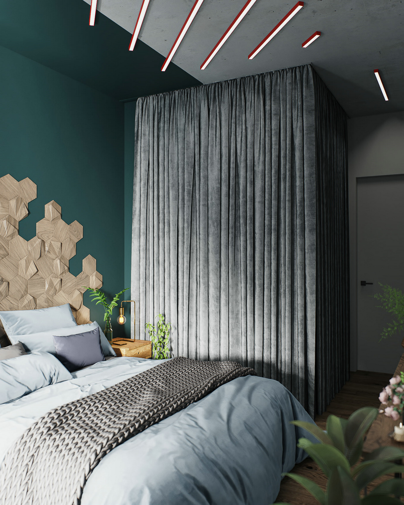 北欧风大胆用色，打造独特家居空间-20