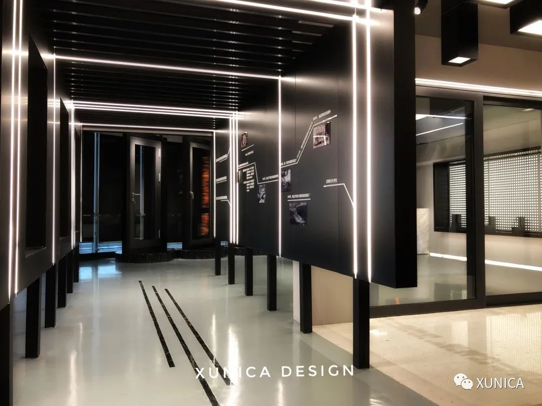 极简黑色魅力，XUNICA DESIGN 打造 HUECK 霍柯铝合金展厅-15