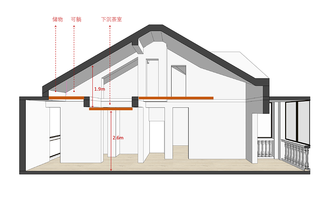 凭栏远眺 更上层楼·120平老房阁楼改造-14