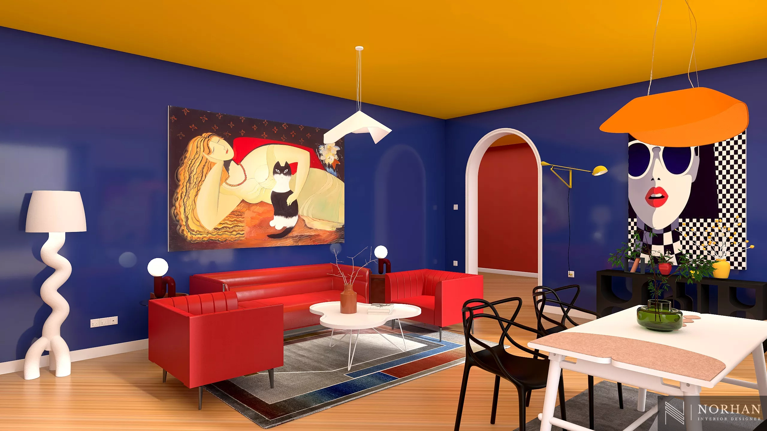 Piet Mondrian Inspired Interior Design-1
