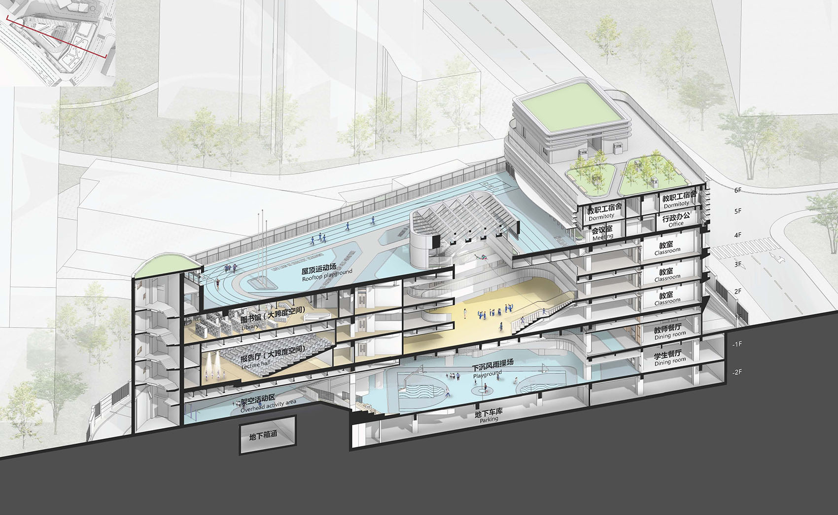 深圳长源小学 | 微型校园的复合集约设计-28