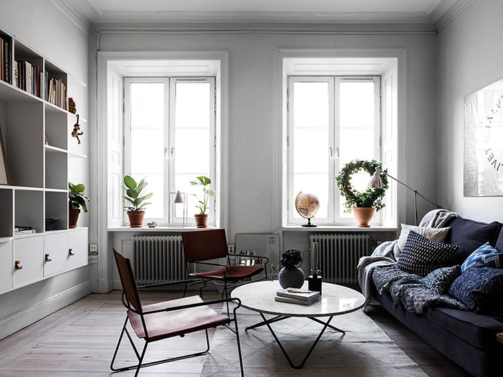 瑞典小公寓的层叠卧室设计-3