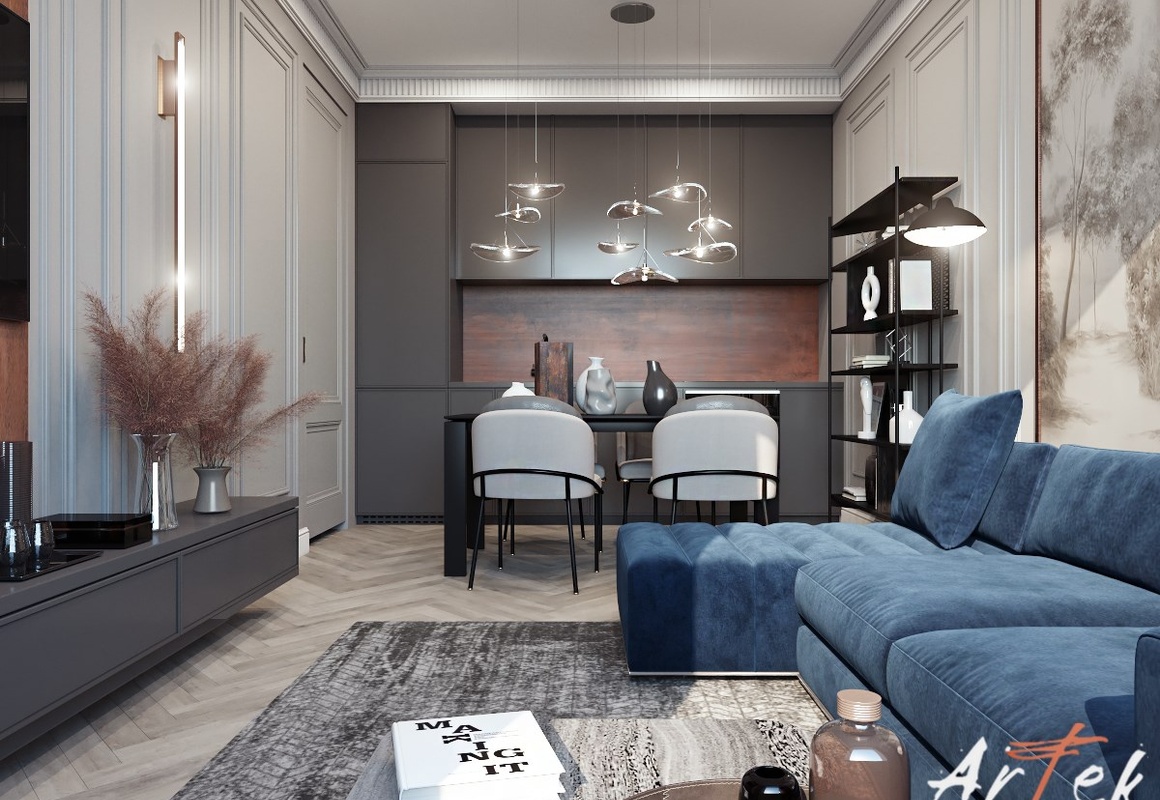 53平莫斯科河畔公寓室内设计丨俄罗斯莫斯科丨上海申远空间设计机构-16