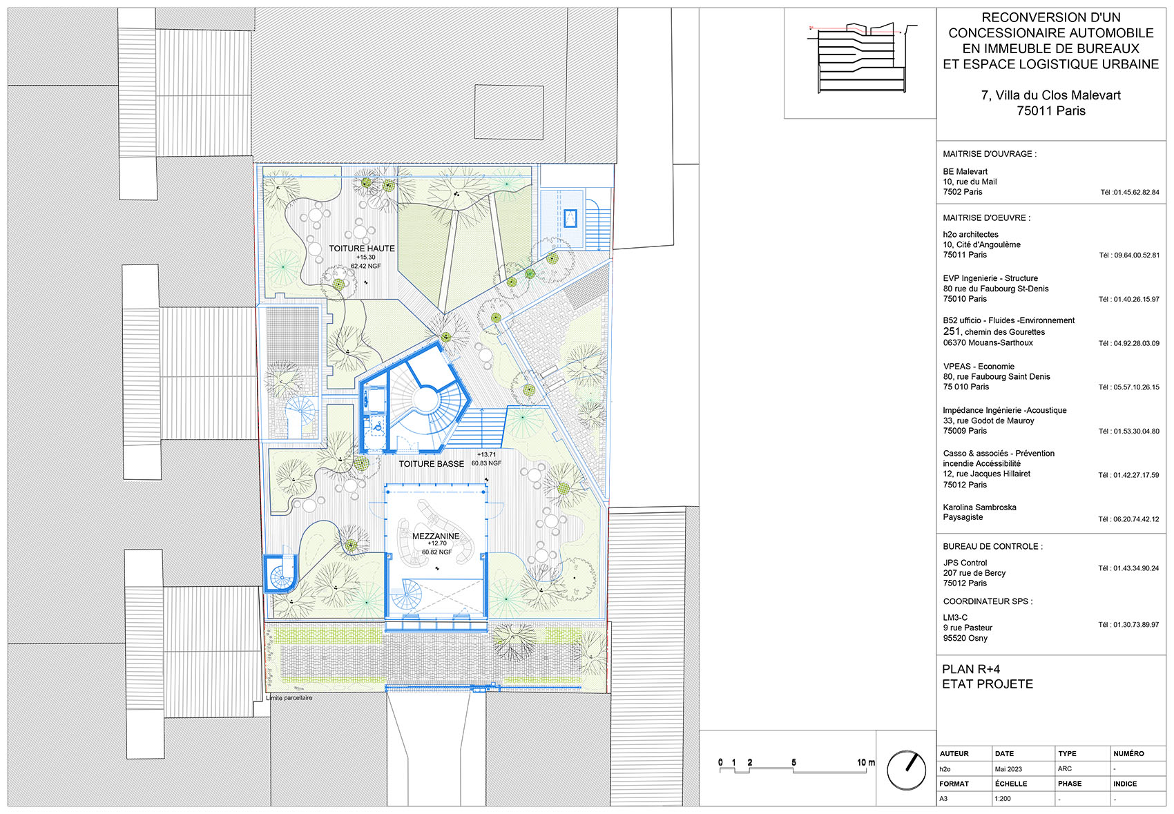 ClosdeMalevart 大楼改造丨法国巴黎丨h2o architectes-53