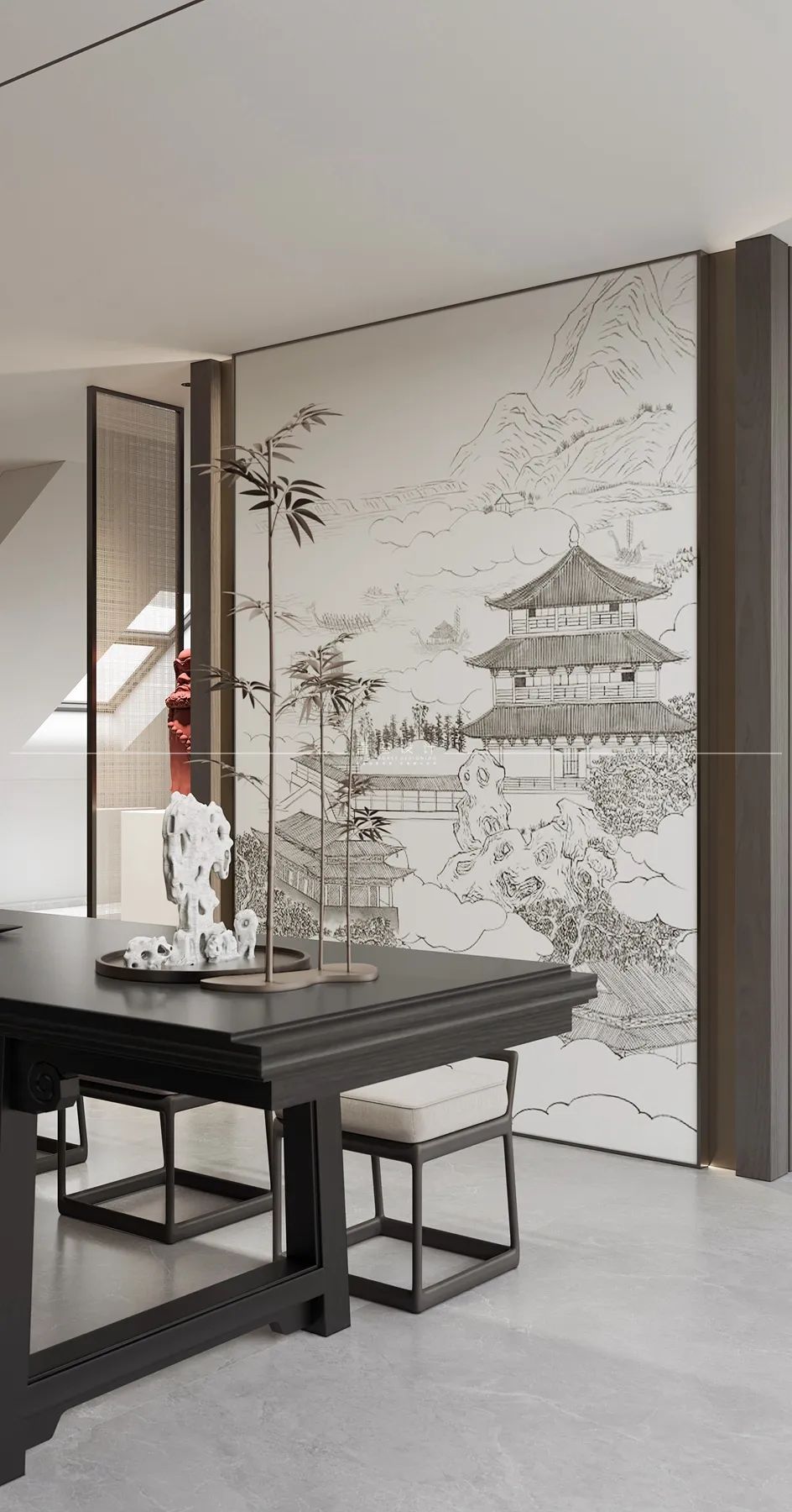 未央金茂府现代中式别墅设计丨中国西安丨青马别墅设计-49